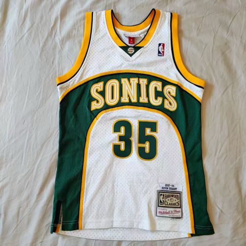 Mitchell&ness 2007-08 Oklahoma City Thunder 35 DURANT White NBA Jersey