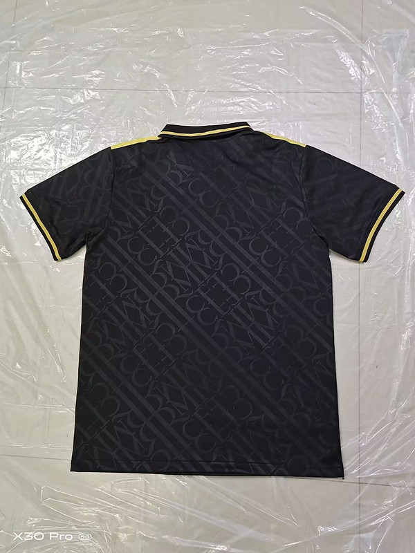 Fans Version 2025-2026 Real Madrid Black/Gold Soccer Polo