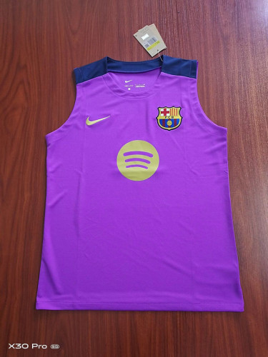 2025-2026 Barcelona Purple Soccer Training Vest Football Shirt
