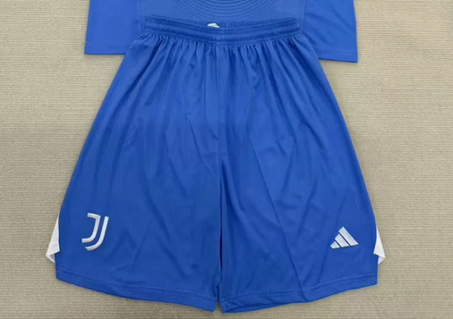 Fan Version 2025-2026 Juventus Blue Goalkeeper Soccer Shorts Football Shorts