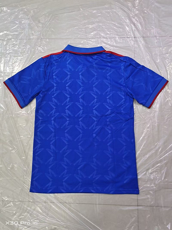 Fan Version 2025-2026 Manchester United Dark Blue/Red Soccer Polo