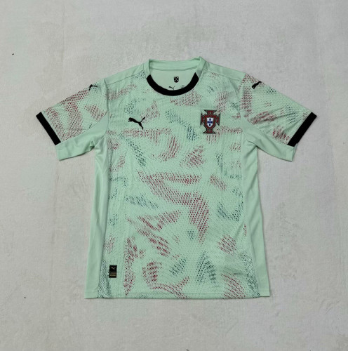 Fan Version 2025 Portugal Third Away Green Soccer Jersey Football Shirt