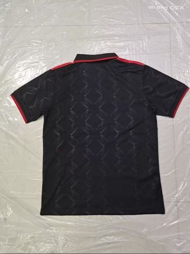 Fan Version 2025-2026 Manchester United Black/Red Soccer Polo