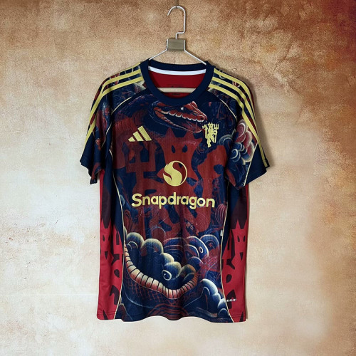 Fans Version 2025-2026 Manchester United Soccer Pre-match Jersey Man United Football Shirt