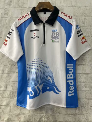 2025 Red Bull White Shirt Racing Polo