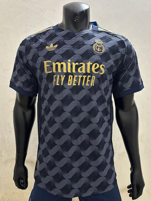 Player Version 2025-2026 Real Madrid Black/Grey Soccer Jersey Real Football Shirt