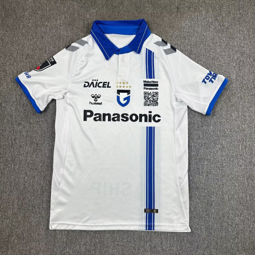 Fans Version 2025-2026 Gamba Osaka Away White Soccer Jersey Football Shirt