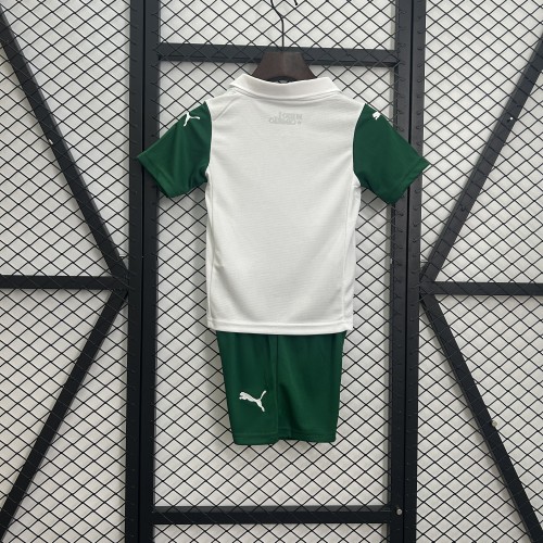 Youth Uniform Kids Kit 2025-2026 Palmeiras Away Soccer Jersey Shorts Child Football Set