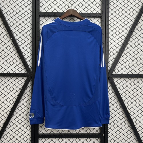 Long Sleeve Retro Jersey 2006-2007 Chelsea Home Soccer Jersey Vintage Football Shirt
