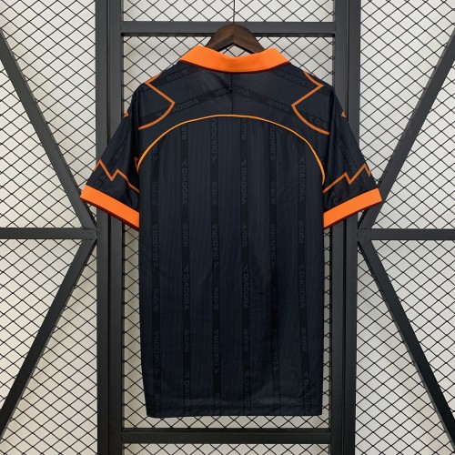 Retro Jersey 1999-2000 Roma Away Black Soccer Jersey Vintage Football Shirt