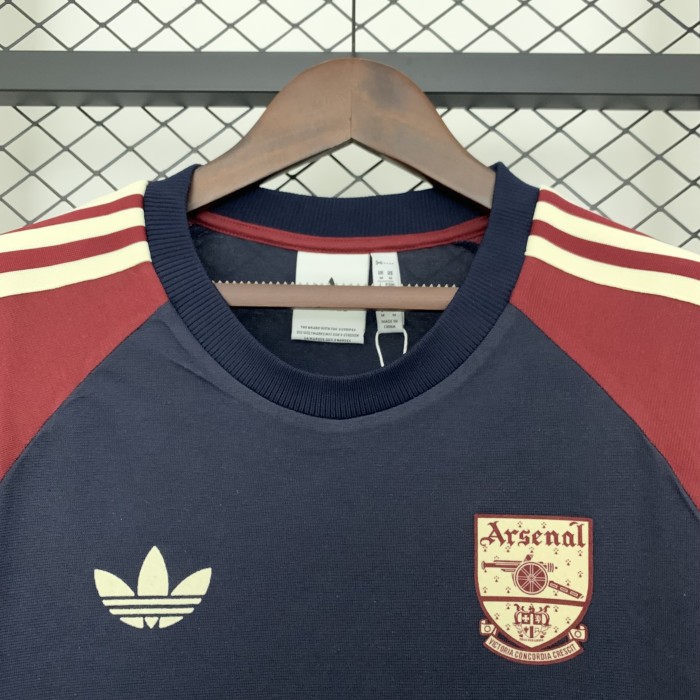 Arsenal 2024-2025 Dark Blue Soccer Cotton Shirt