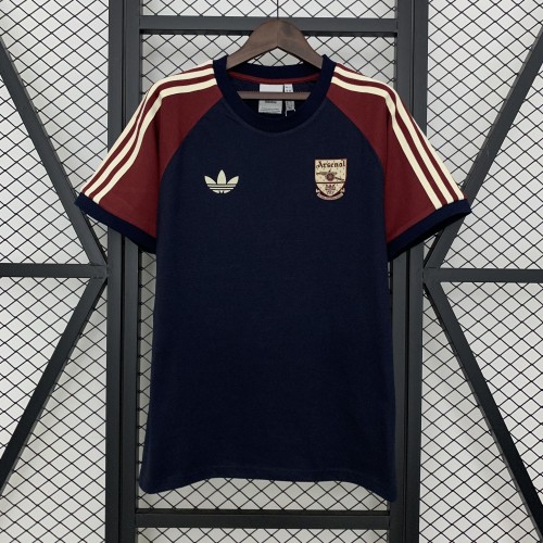 Arsenal 2024-2025 Dark Blue Soccer Cotton Shirt