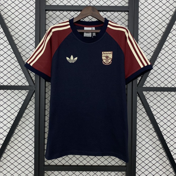 Arsenal 2024-2025 Dark Blue Soccer Cotton Shirt