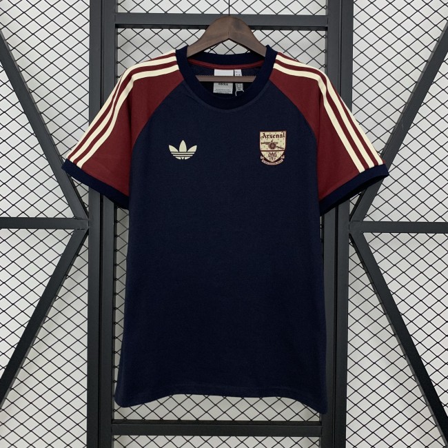 Arsenal 2024-2025 Dark Blue Soccer Cotton Shirt