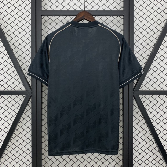 Retro Model 2025-2026 Real Madrid Black Soccer Jersey Real Football Casual Cotton Shirt