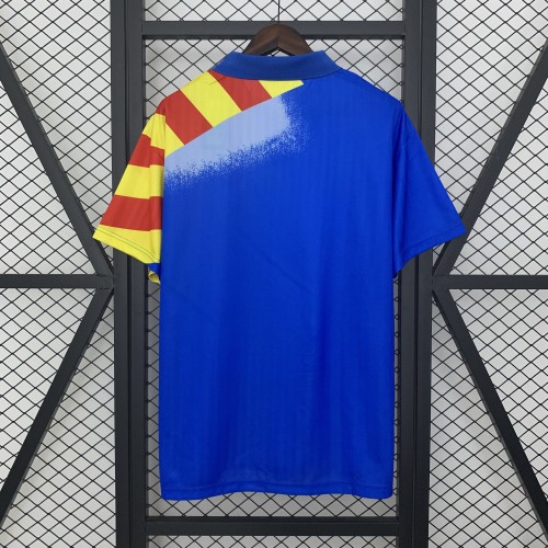 Retro Jersey 1995-1996 Valencia Away Blue Soccer Jersey Vintage Football Shirt