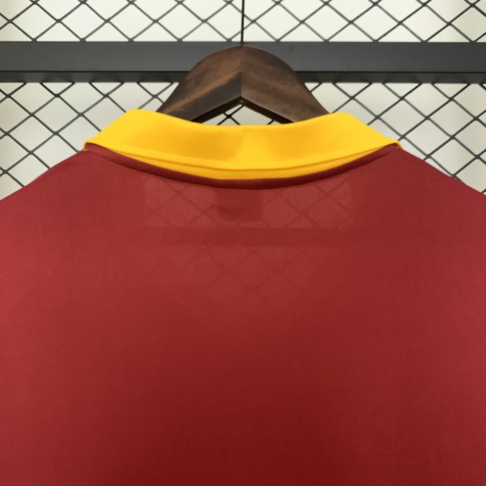 Retro Jersey 1989-1990 As Roma Home Soccer Jersey Vintage Football Shirt