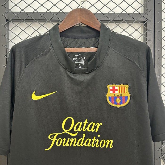 Retro Jersey 2011-2012 Barcelona Away Black Soccer Jersey Vintage Football Shirt