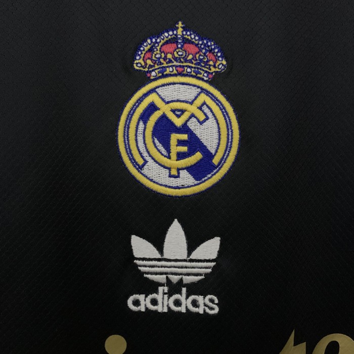 Fans Version 2025-2026 Real Madrid Black/White Soccer Jersey Real Football Shirt