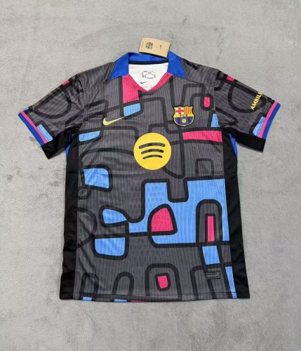 Barca Camisetas de Futbol Fans Version 2025-2026 Barcelona Grey Special Edition Soccer Jersey