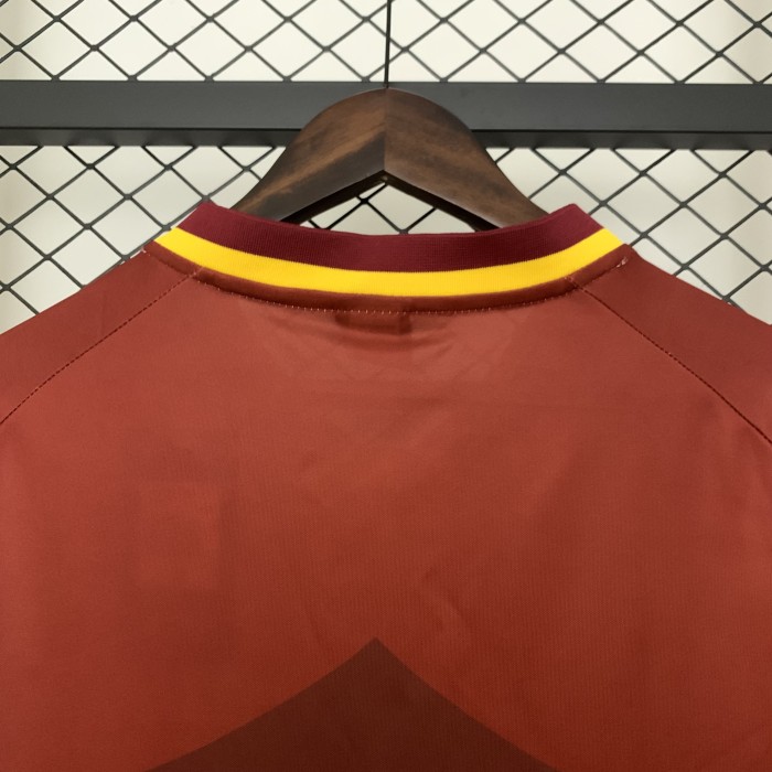 Retro Jersey 1997-1998 As Roma Home Soccer Jersey Vintage Football Shirt