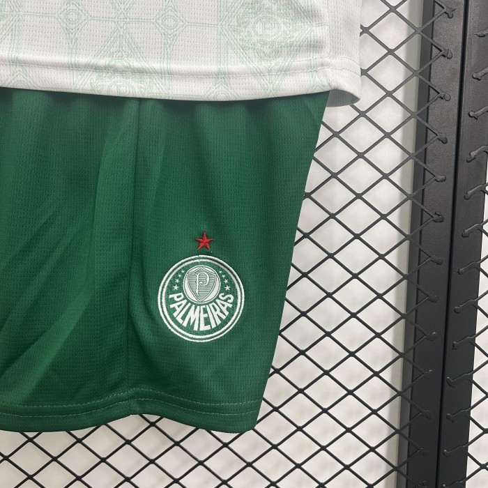 Youth Uniform Kids Kit 2025-2026 Palmeiras Away Soccer Jersey Shorts Child Football Set