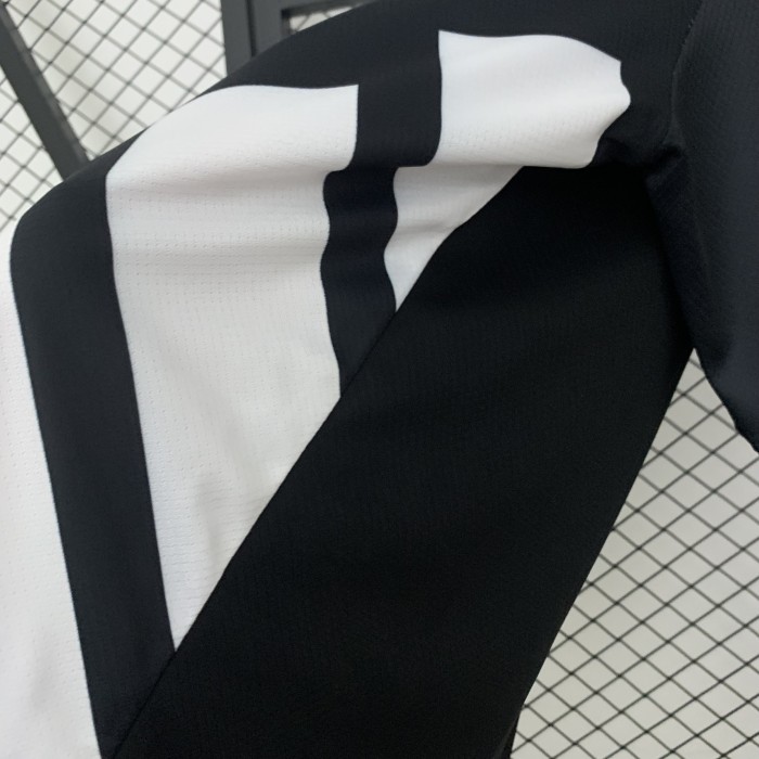 Fans Version 2025-2026 Real Madrid Black/White Soccer Jersey Real Football Shirt
