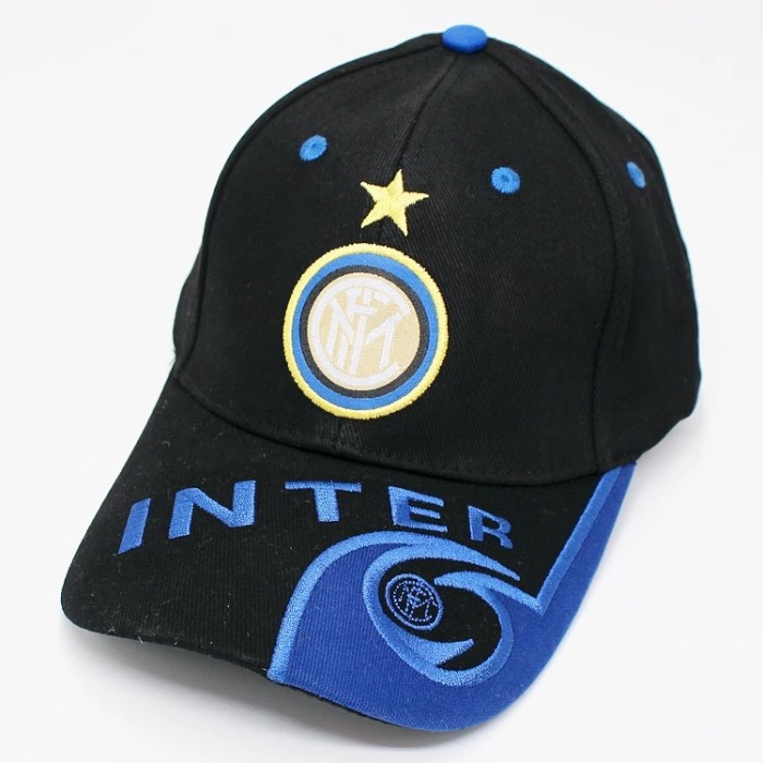 Inter Milan Black Cotton Soccer Hats Football Cap