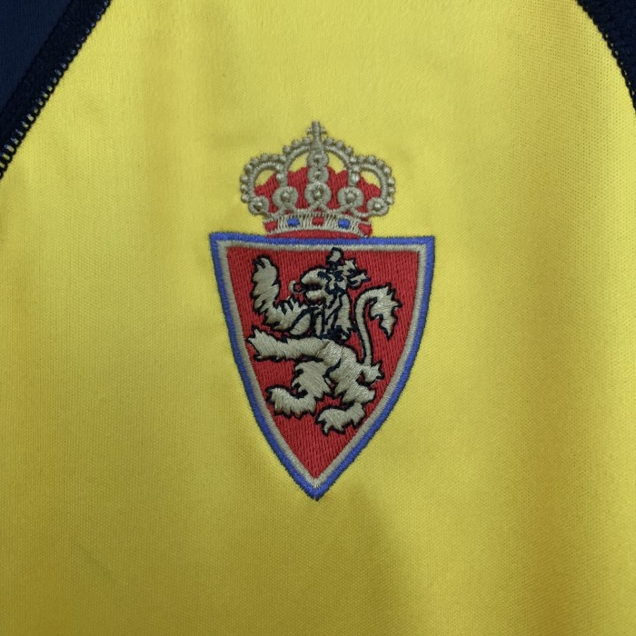 Retro Jersey 2001-2002 Real Zaragoza Away Soccer Jersey Vintage Camisetas de Futbol
