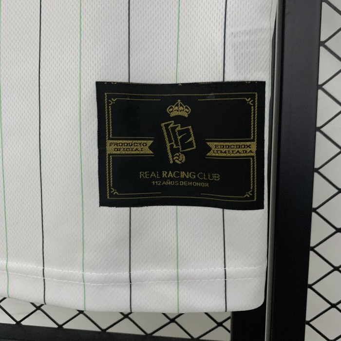 Fan Version 2025-2026 Racing de Santander 112th Anniversary Soccer Jersey Football Shirt