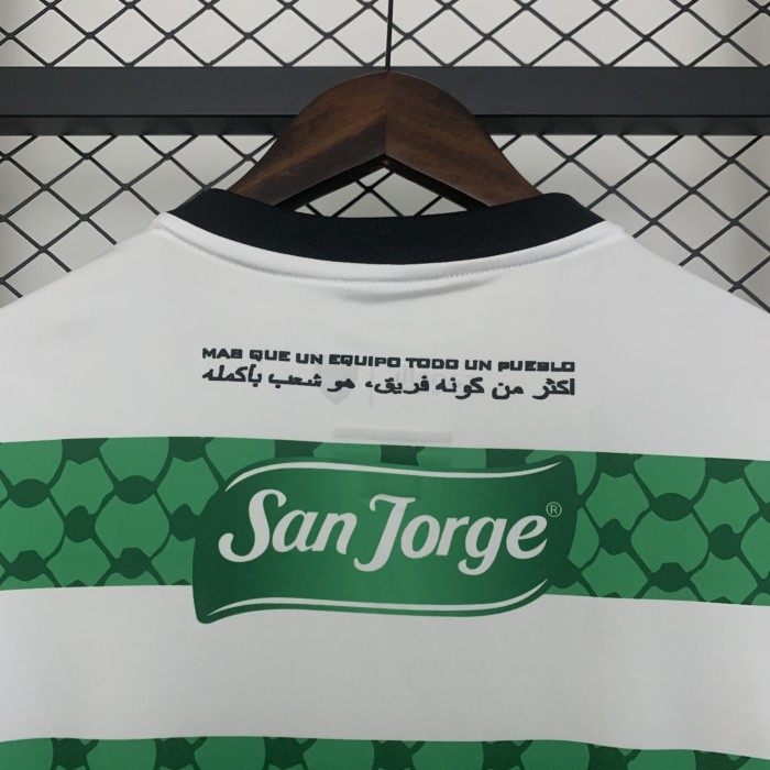 Fans Version 2025-2026 Club Deportivo Palestino Green/White Soccer Jersey Palestinian Football Shirt