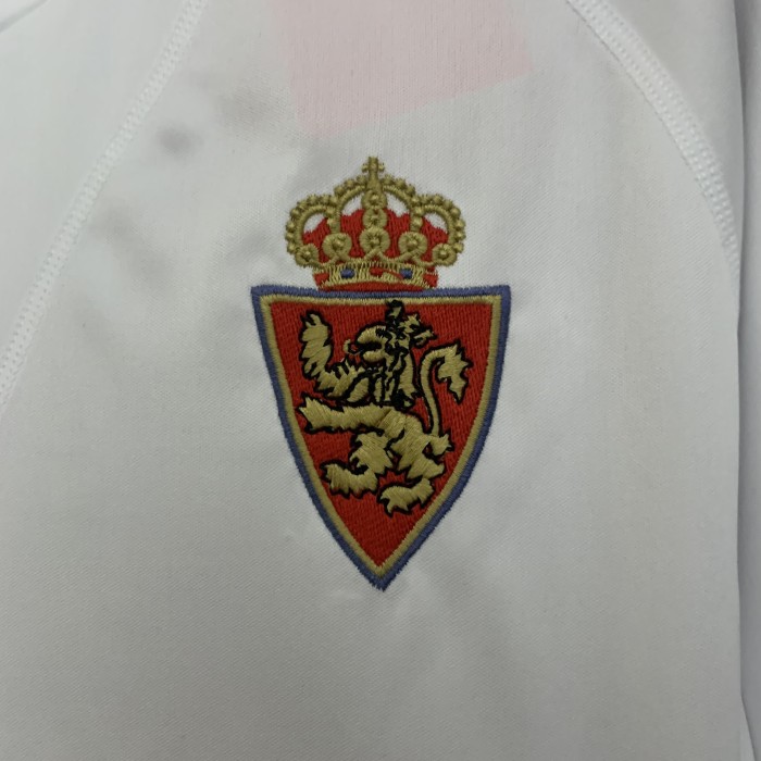 Retro Jersey 2001-2002 Real Zaragoza Home Soccer Jersey Vintage Camisetas de Futbol