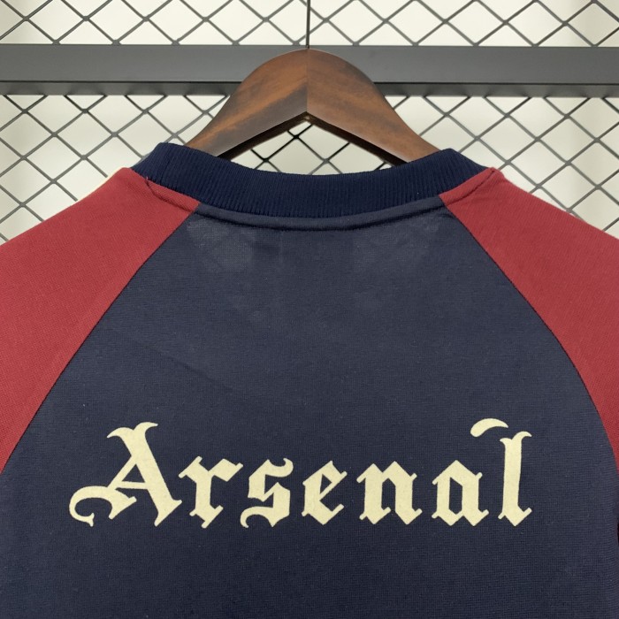 Arsenal 2024-2025 Dark Blue Soccer Cotton Shirt