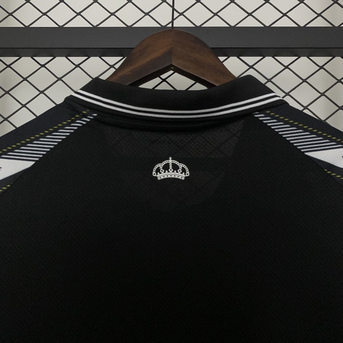 Fans Version 2025-2026 Real Madrid Black/White Soccer Jersey Real Football Shirt
