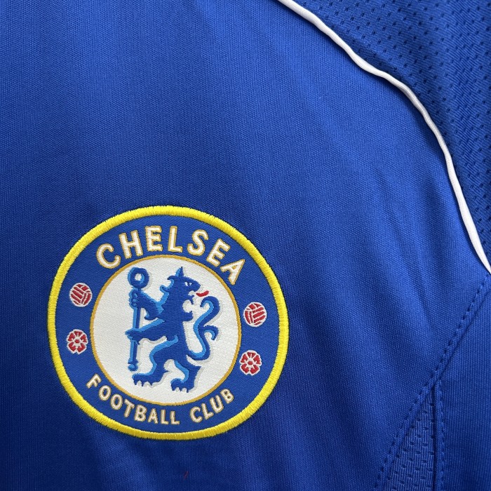 Long Sleeve Retro Jersey 2006-2007 Chelsea Home Soccer Jersey Vintage Football Shirt
