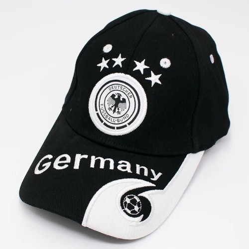 Germany Black Cotton Soccer Hats Football Cap