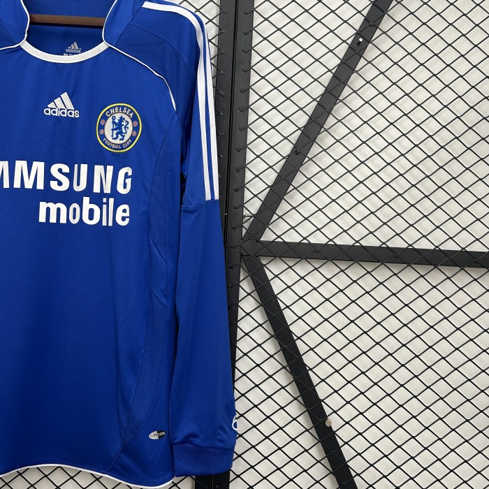 Long Sleeve Retro Jersey 2006-2007 Chelsea Home Soccer Jersey Vintage Football Shirt