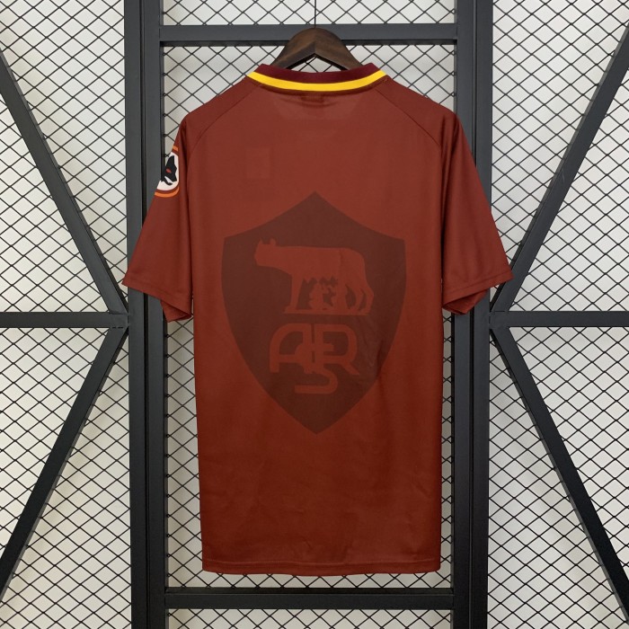 Retro Jersey 1997-1998 As Roma Home Soccer Jersey Vintage Football Shirt