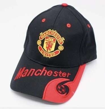 Manchester United Black Cotton Soccer Hats Football Cap