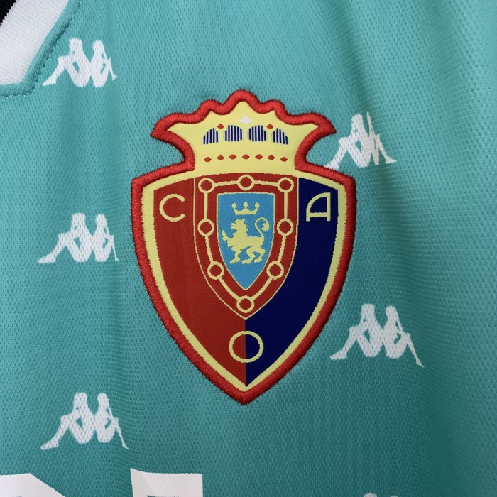 Retro Jersey 1996-1997 Osasuna Away Blue Soccer Jersey Camisetas de Futbol