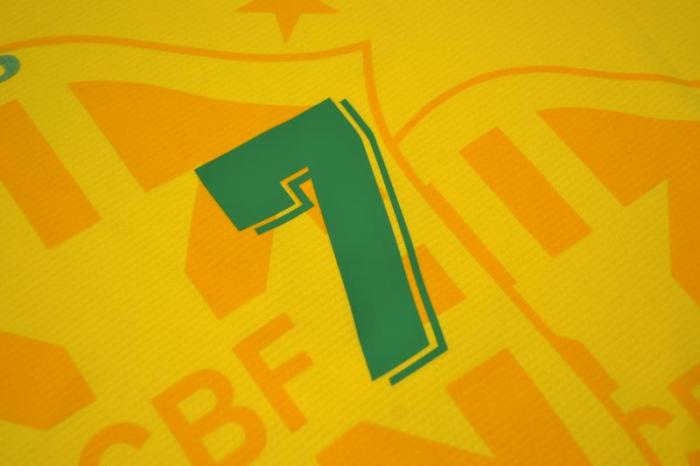 Retro Jersey 1994 Brazil BEBETO 7 Home Soccer Jersey Vintage Brasil Camisetas de Futbol
