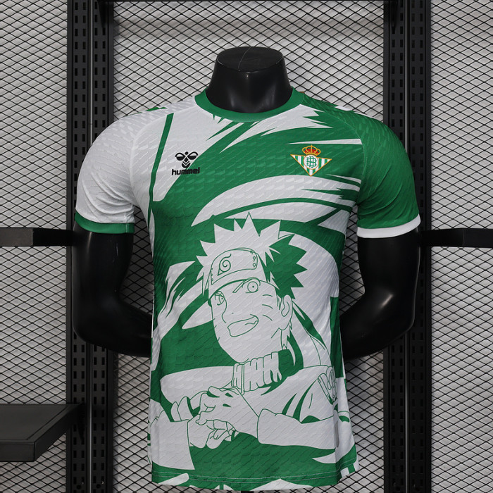Player Version 2025-2026 Real Betis Green/White Naruto Edition Soccer Jersey Football Shirt