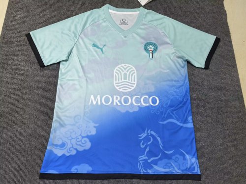 Fans Version 2025 Morocco Blue Special Edition Soccer Jersey Football Shirt