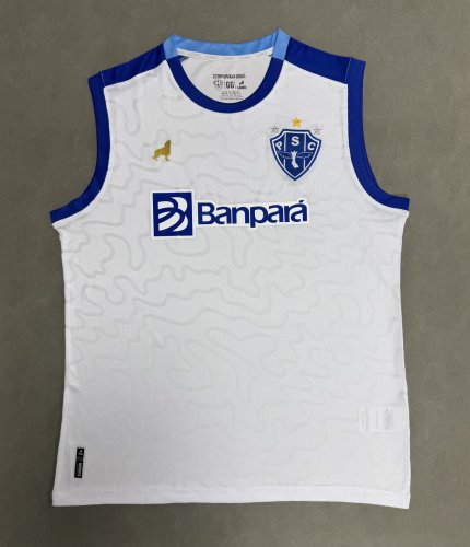Fan Version 2025-2026 Paysandu Sport Club White Soccer Vest