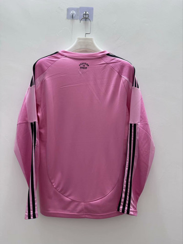 Long Sleeve Fan Version 2025-2026 Inter Miami Home Soccer Jersey Football Shirt