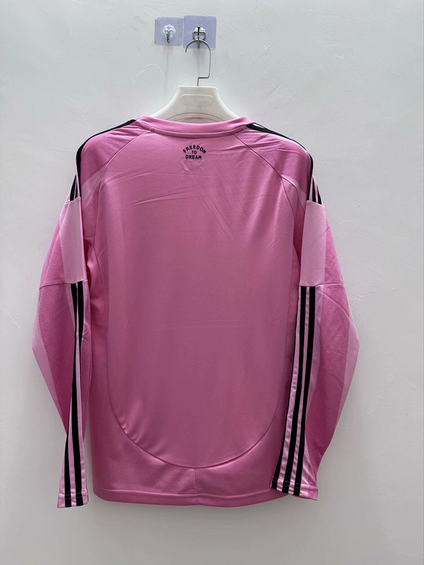 Long Sleeve Fan Version 2025-2026 Inter Miami Home Soccer Jersey Football Shirt