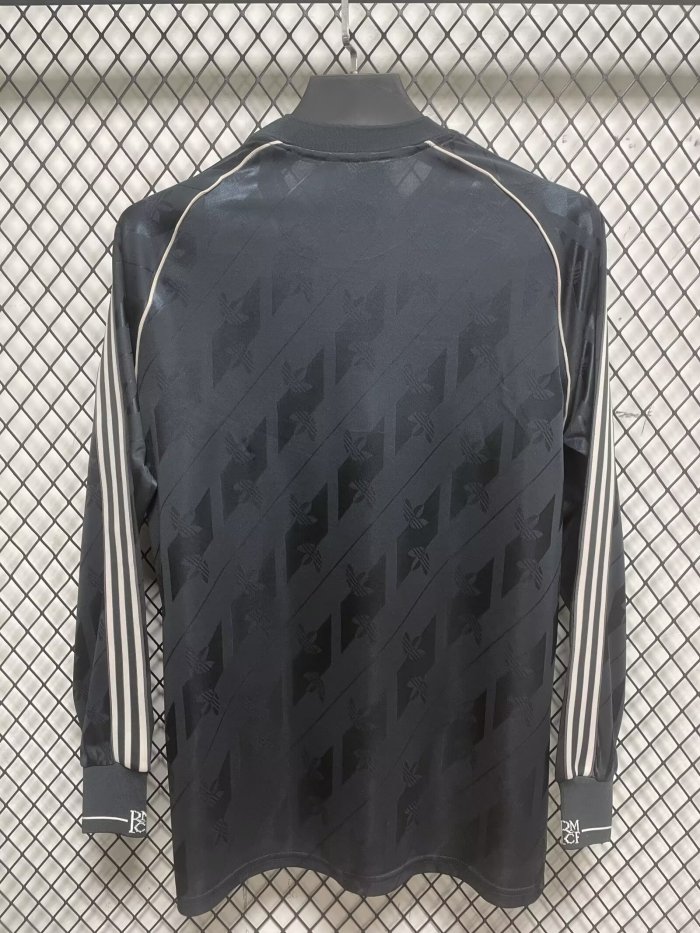 Long Sleeve Fan Version 2025-2026 Real Madrid Black Special Edition Soccer Jersey Real Football Shirt