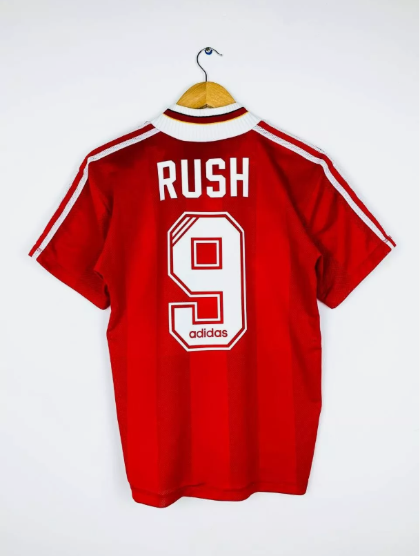 Retro Jersey 1995-1996 Liverpool RUSH 9 Home Soccer Jersey Vintage Football Shirt