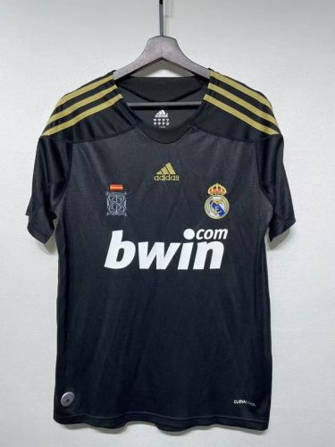 Retro Jersey 2009-2010 Real Madrid Third Away Black Soccer Jersey Vintage Real Football Shirt