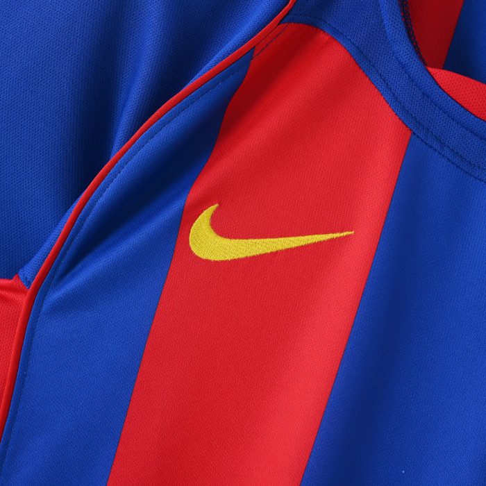 Retro Jersey 2004-2005 Barcelona Home Soccer Jersey Vintage Football Shirt
